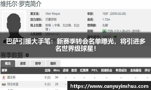 巴萨引援大手笔：新赛季转会名单曝光，将引进多名世界级球星！